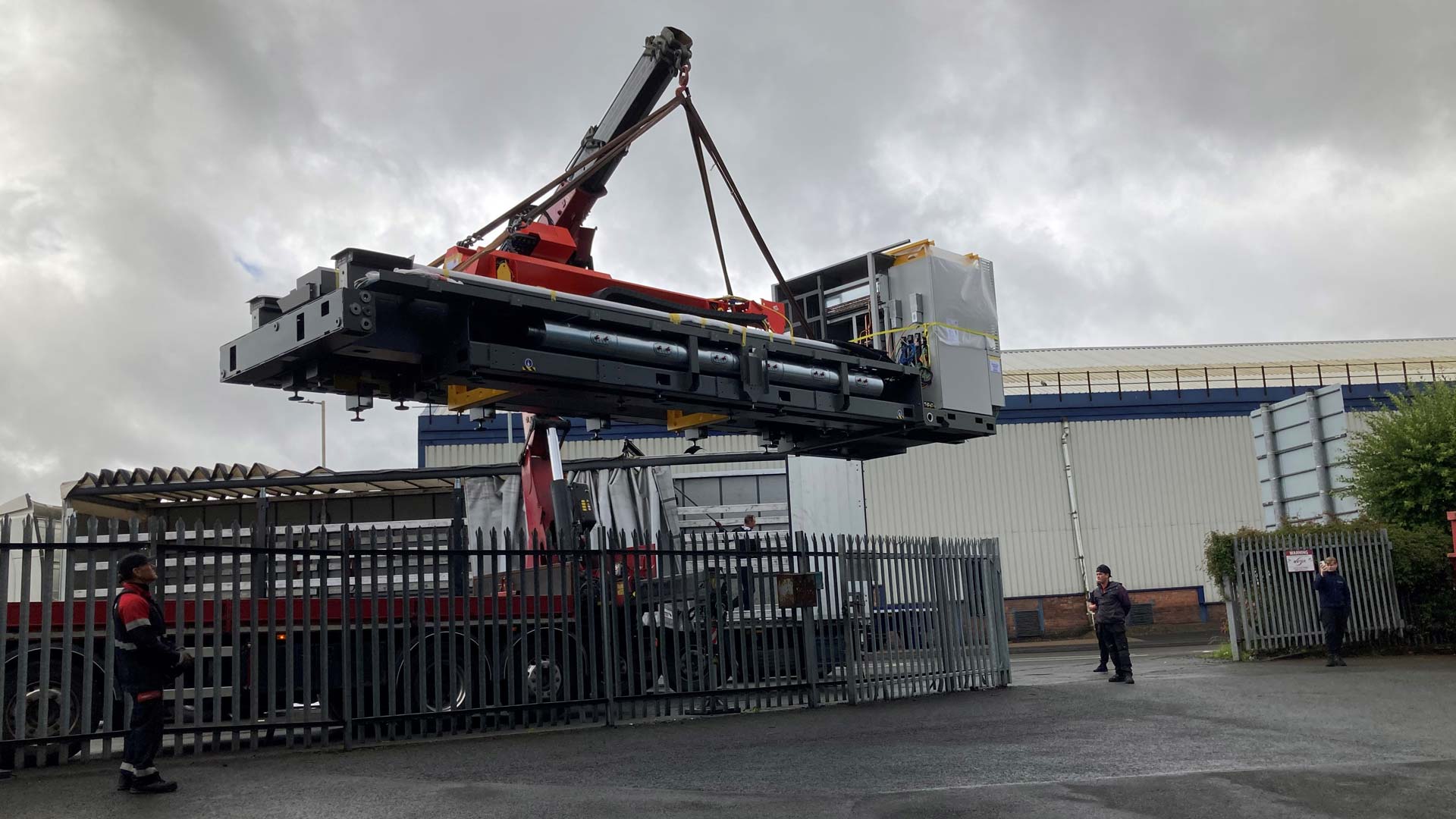 installing new laser machine