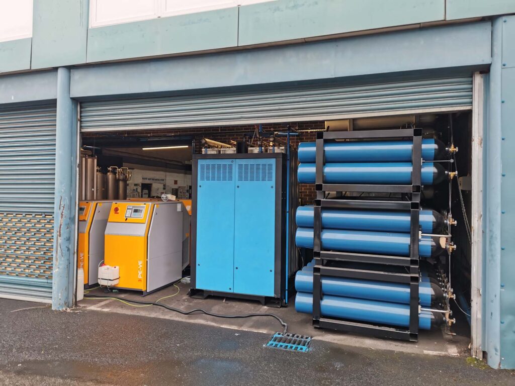 outside view of inside warehouse