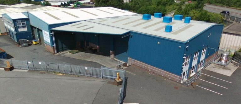 aerial shot of Midtherm laser factory