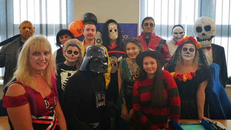 halloween Midtherm laser team