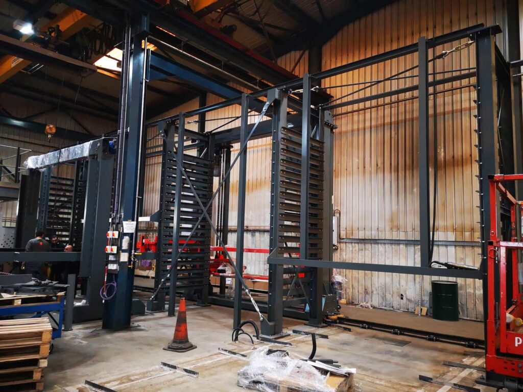 installation of midtherm laser tower