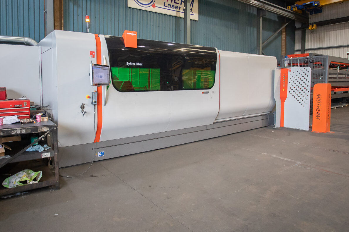 Our 12kw fiber laser in the factory