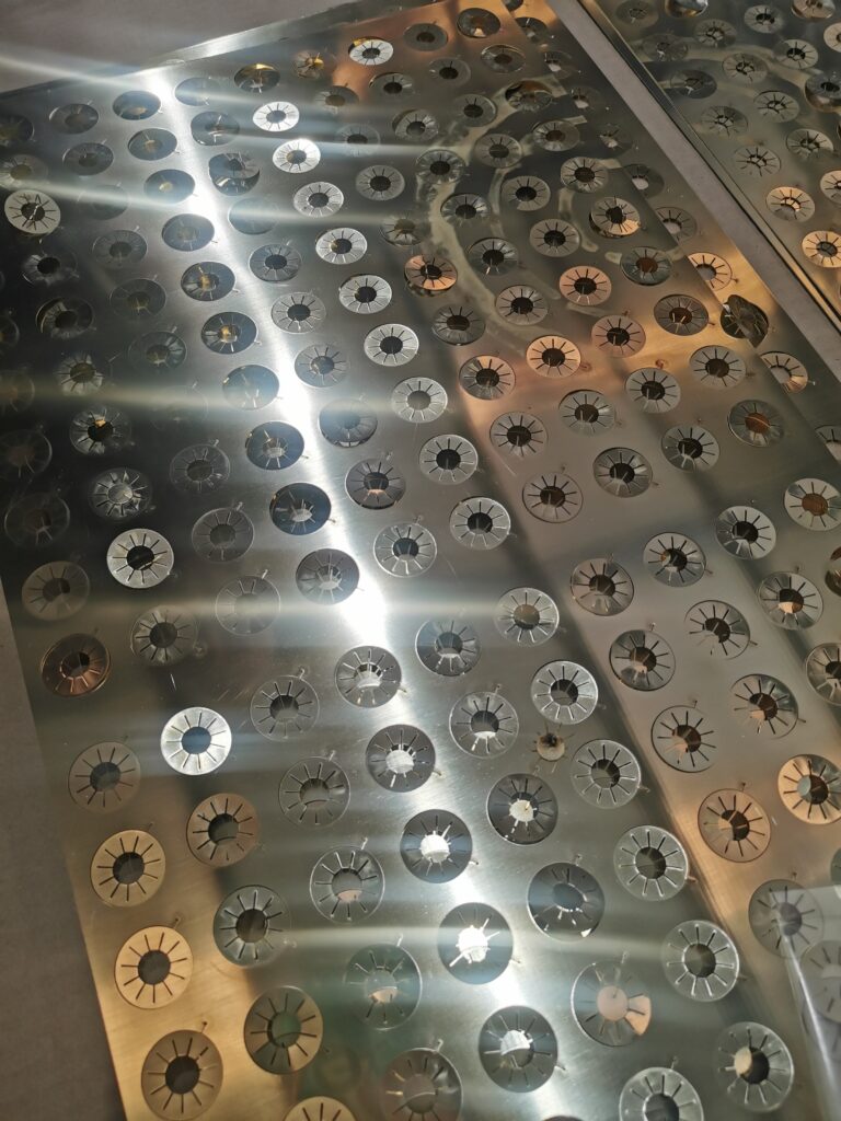 Reflective material to show an example of metal we can cut