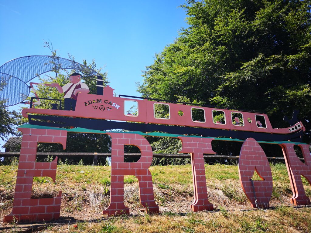 The laser cut canal boat in Dudley