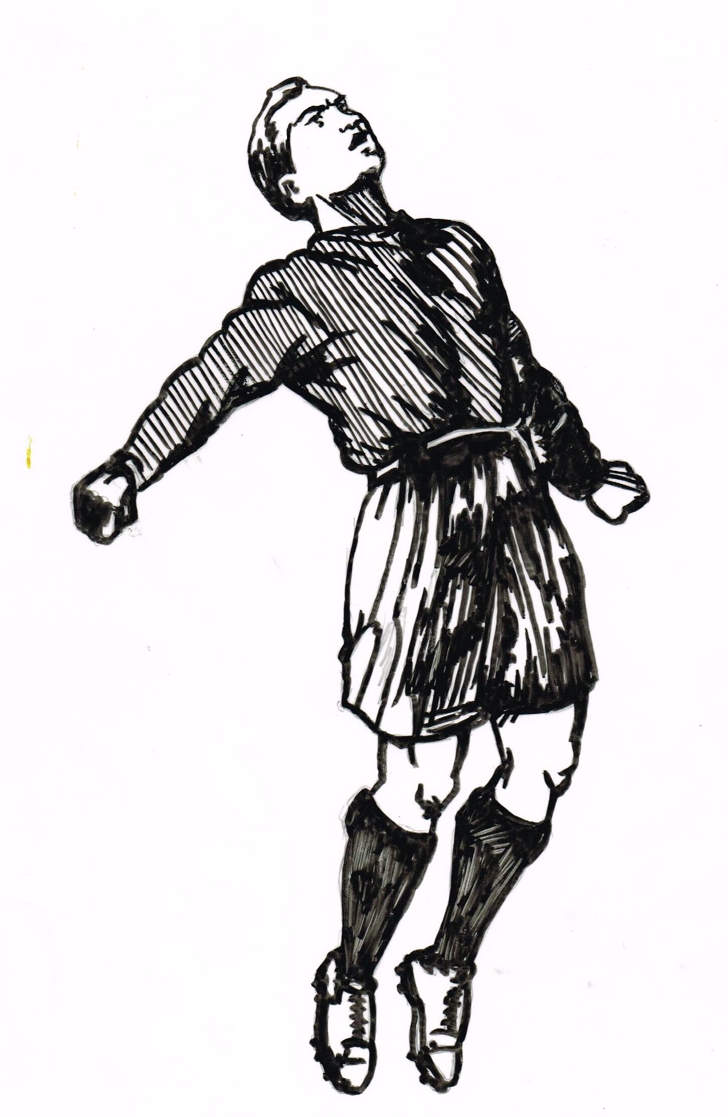 Artist impression on the Billy Wright section of the Honved Monument
