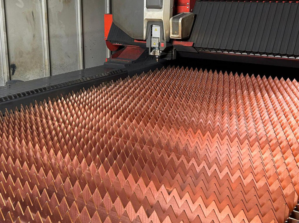 Non- cross contamination using clean copper slats