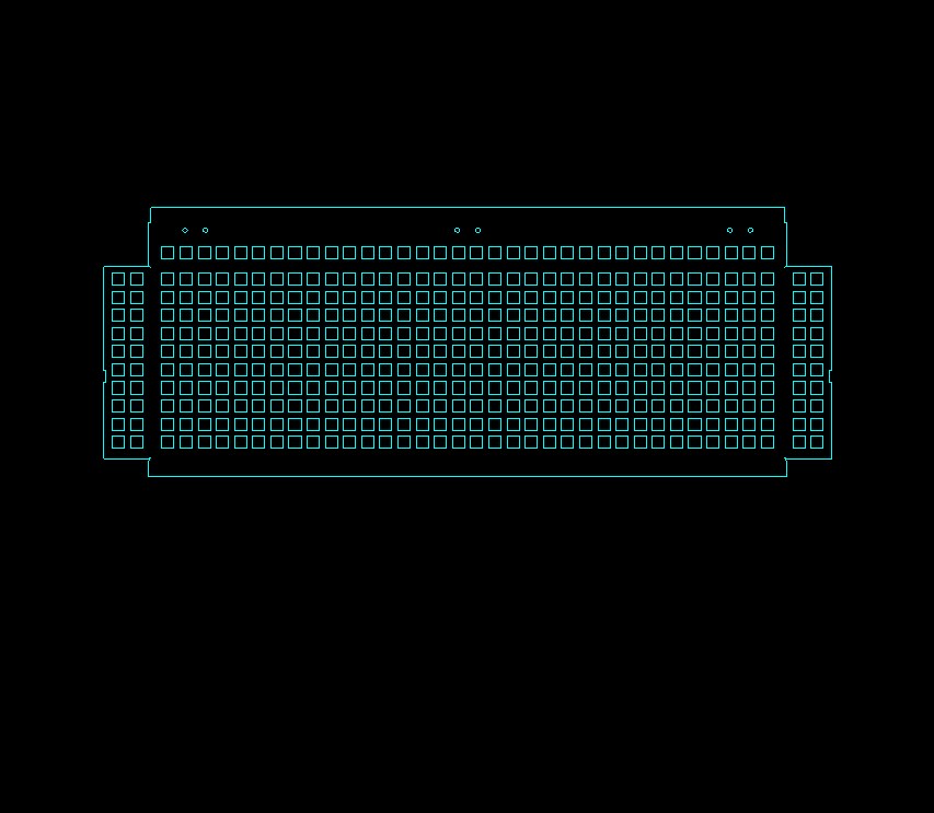 Flat plan of the perforated tray show in the forming visuals , this is what we use for accurate quoting