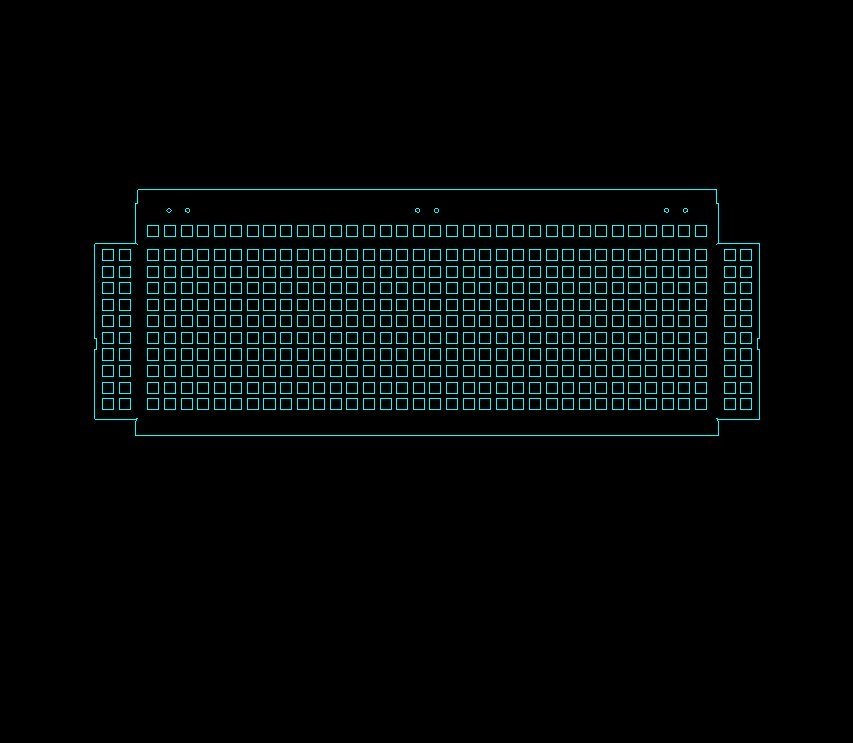 Flat plan of the perforated tray show in the forming visuals , this is what we use for accurate quoting