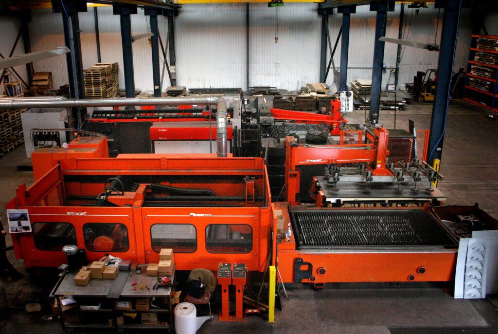The factory 1 with 2x c02 laser machines the early years of Midtherm Laser