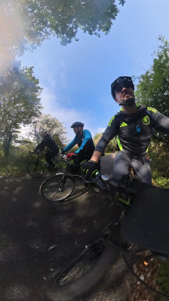 October Charity Challenge Anthony on his bike