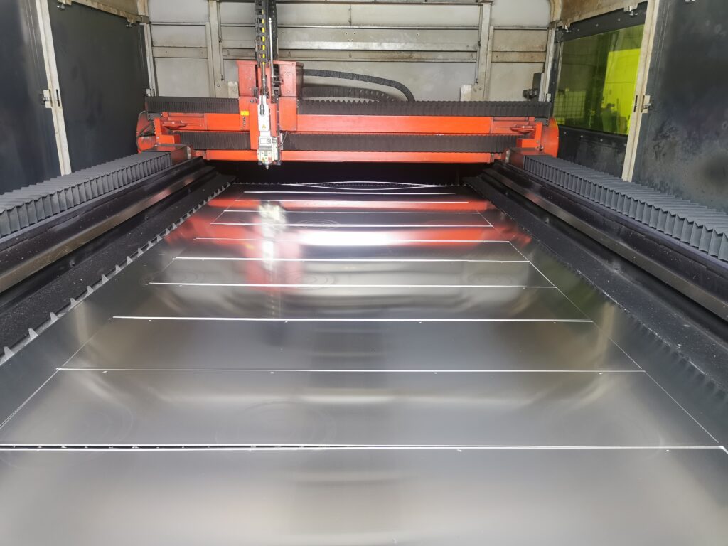 A photo of our 3kw sprint showing multiple parts cut