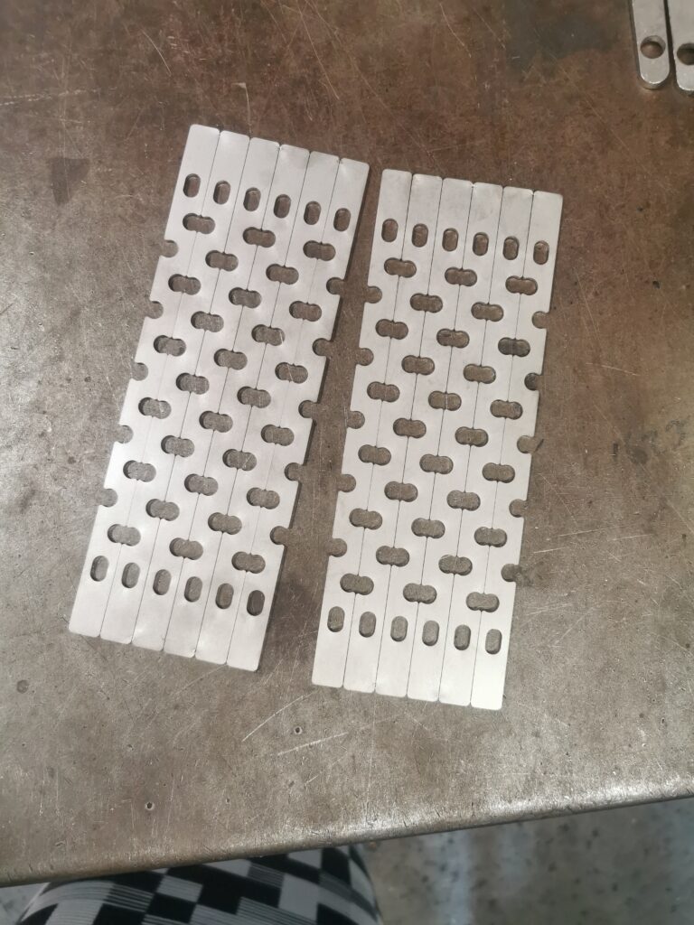 A photo to show common line cutting for large batch work